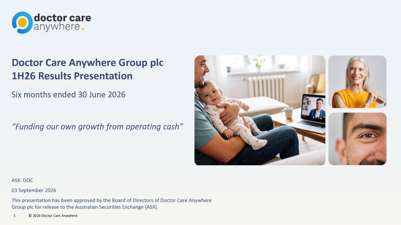 H126 Investor Presentation